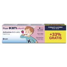 FLUOR KIN INFANTIL PASTA DENTIFRICA FRESA 75 ML