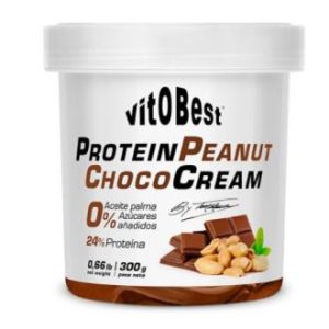 Crema proteica de cacahuete con chocolate 300g