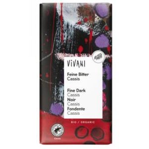 Chocolate negro 60% con casis 100gr Bio