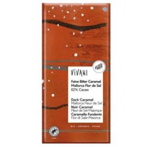 Chocolate negro 62% con caramelo y flor de sal 80g