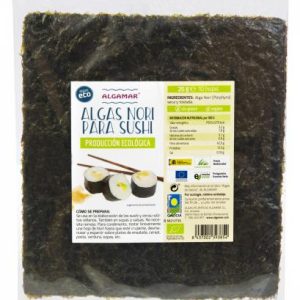 ALGAS NORI PARA SUSHI BIO 25GR
