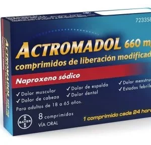 Actromadol 660 Mg 8 Comprimidos Liberacion Modificada