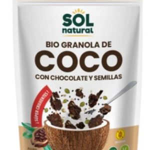BIO GRANOLA DE COCO CON CHOCOLATE Y SEMILLAS 140G