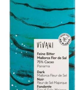 CHOCOLATE NEGRO 75% PANAMA CON FLOR DE SAL DE MALLORCA BIO 80G