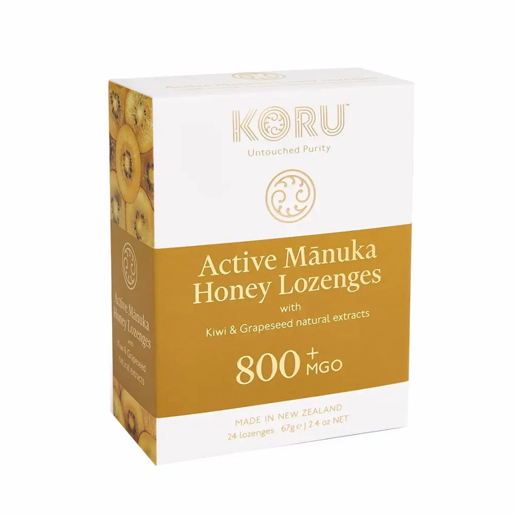 Caramelos de miel de Manuka con extractos naturales de kiwi y semillas de uva Koru, 24 uds - Imagen 2