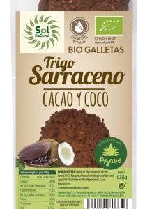 GALLETAS DE TRIGO SAARRACENO CON CACAO Y COCO