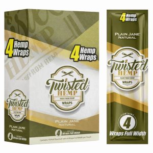 Twisted Hemp Wraps Plain Jane (15 uds/display)