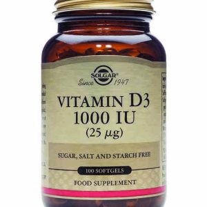 VITAMINA D3 1000 UI (25 mcg.) 100 Cápsulas Blandas.