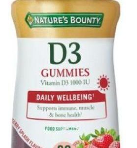 VITAMINA D3 1000IU SABOR A MORANGO 60 GUMMIES