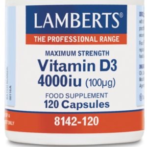 VITAMINA D3 4000 iu 120 cápsulas