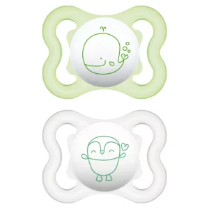 MAM Chupete Silicona Air 0+ Pack Doble Verde