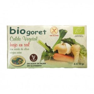 Cubitos de Caldo de Verduras Bajo en Sal Sin Gluten Bio 66g