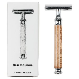 Maquinilla de afeitar de madera o negro mate Old School Banbu