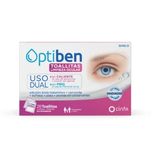Optiben Dual Toallitas Limpieza Ocular 28u
