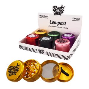 Best Buds Grinder Compacto Ultra Ligero De Aluminio 4 Partes 50 mm (6 uds/display)