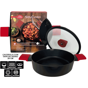 Cacerola con tapa de Vidrio 26cm 🇺🇸